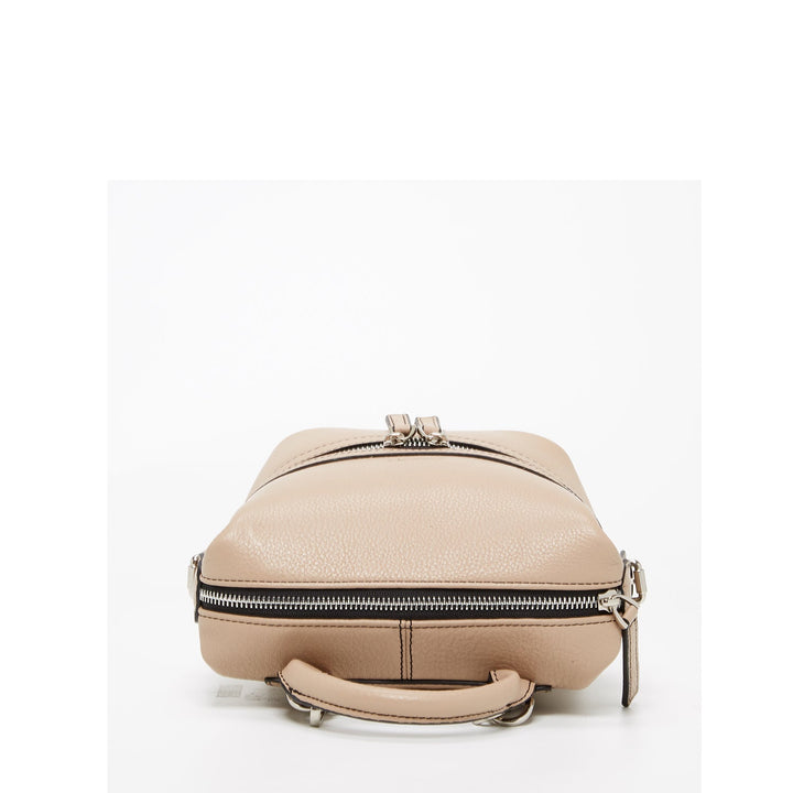 Susu The Ashley Leather Backpack Purse Beige
