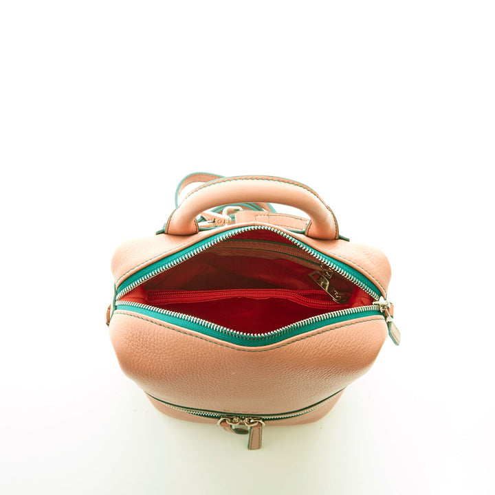 The Ashley Pink Leather Backpack Purse