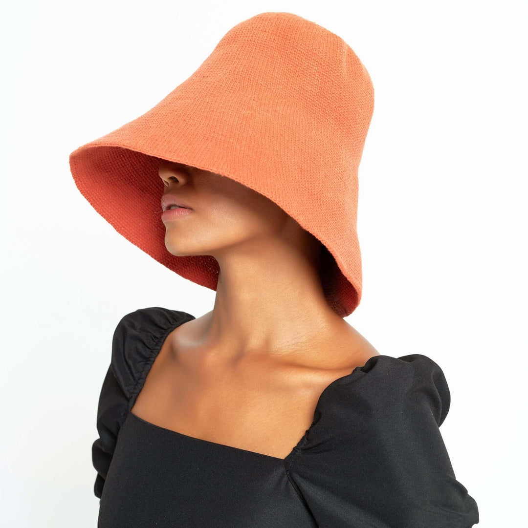 Bloom Crochet Hat - Burnt Sienna