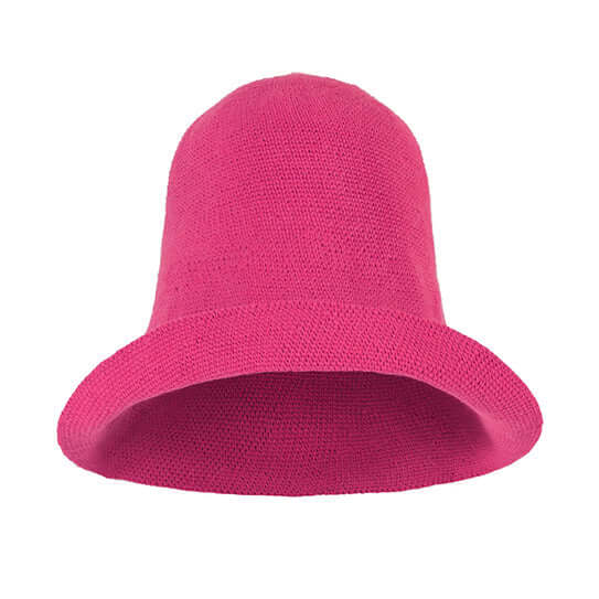 Bloom Crochet Hat - Hot Pink