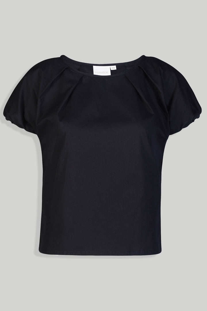 Balloon Sleeve Top - Black