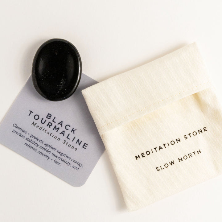 Black Tourmaline | Meditation Stone