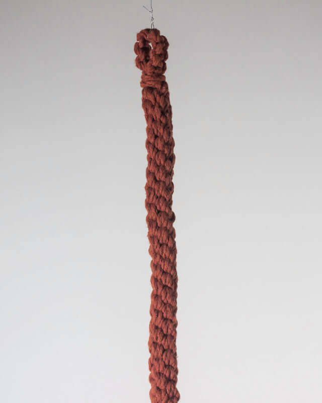 Bluefields Macrame Plant Holder - Tile Red