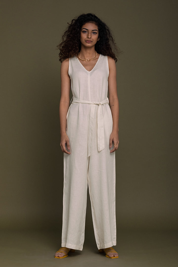 Breakfast in Bed Jumpsuit - Off-white