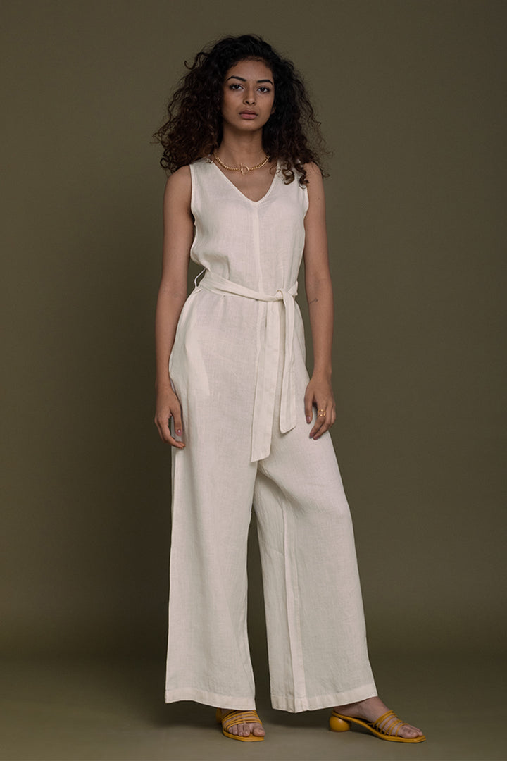Breakfast in Bed Jumpsuit - Off-white