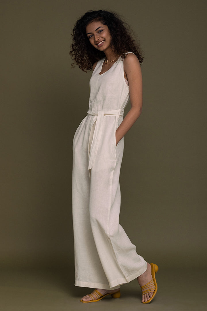 Breakfast in Bed Jumpsuit - Off-white