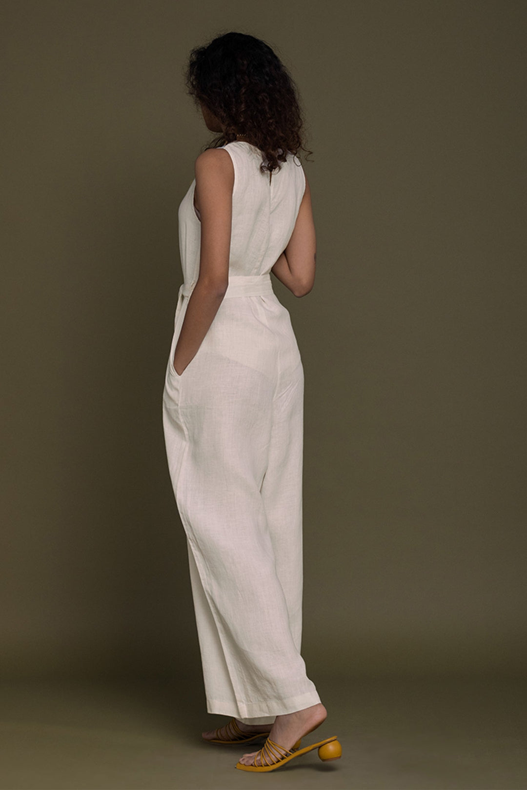 Breakfast in Bed Jumpsuit - Off-white