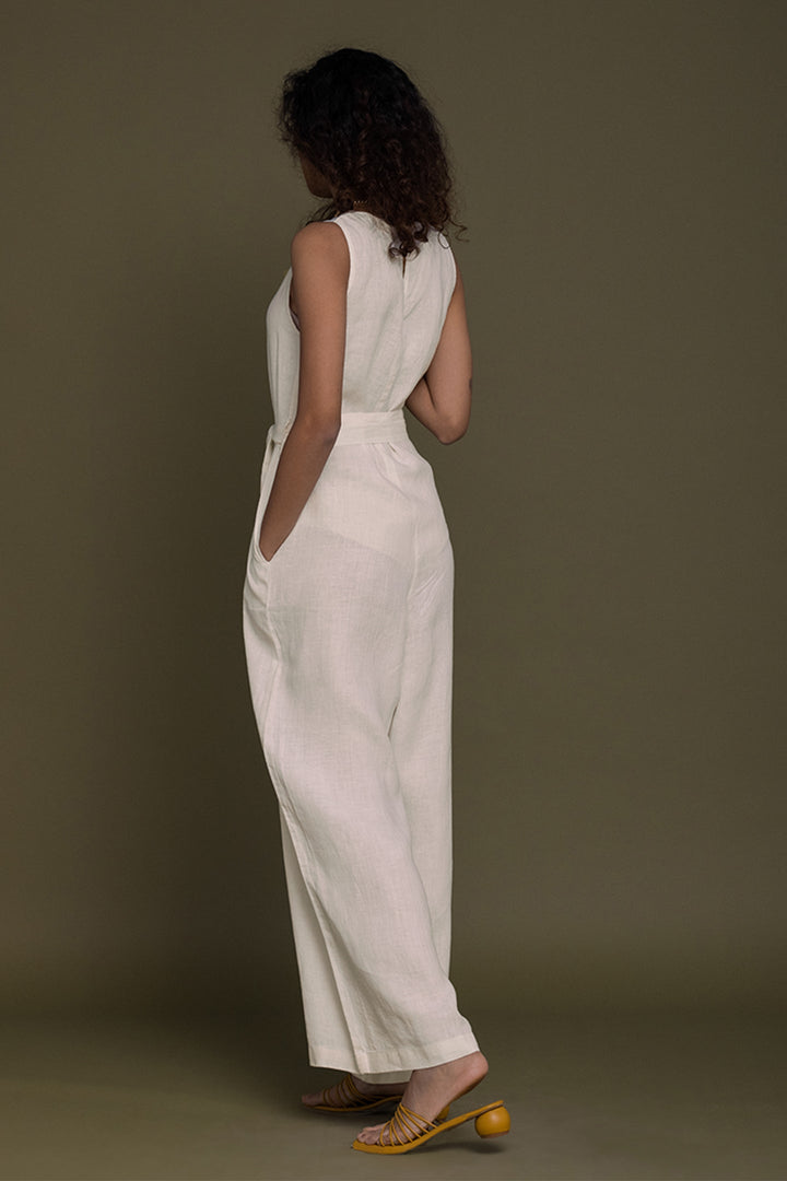 Breakfast in Bed Jumpsuit - Off-white