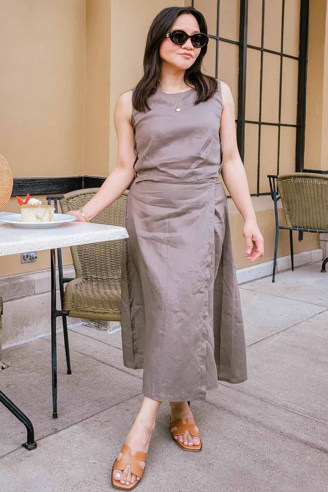 Breezy Hemp Summer Set - Dark Green