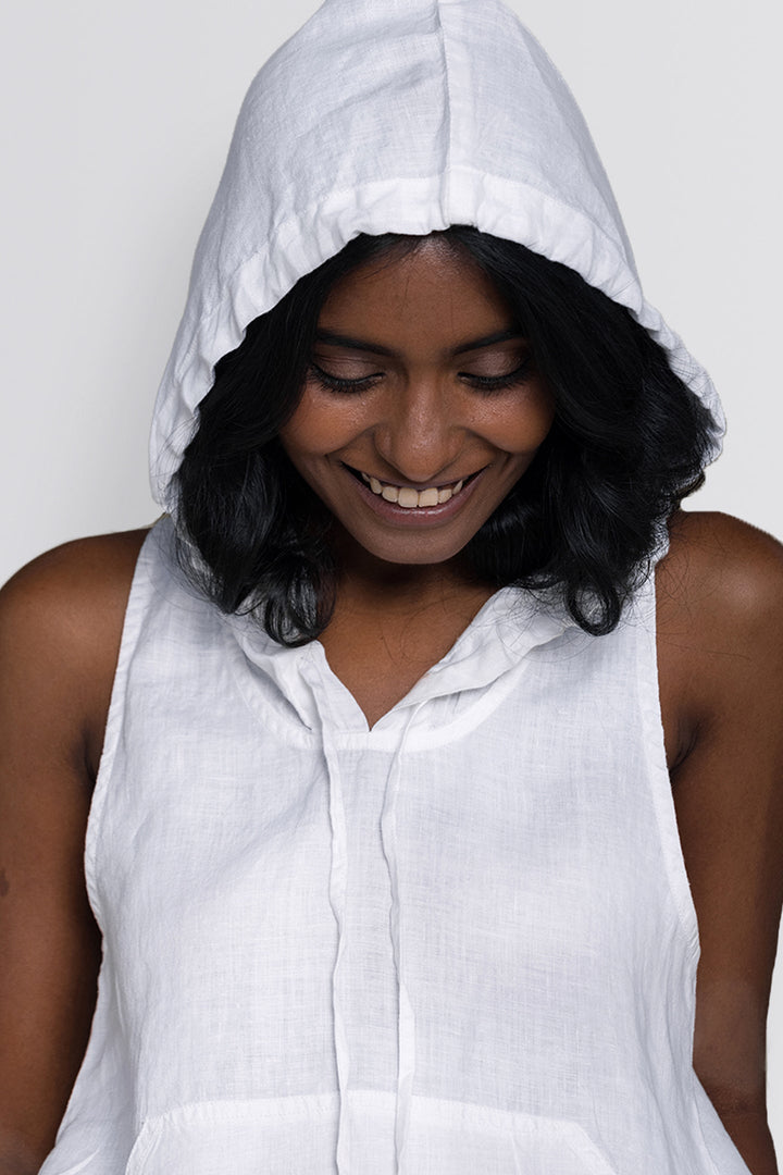 Coastal Drive Hoodie - White