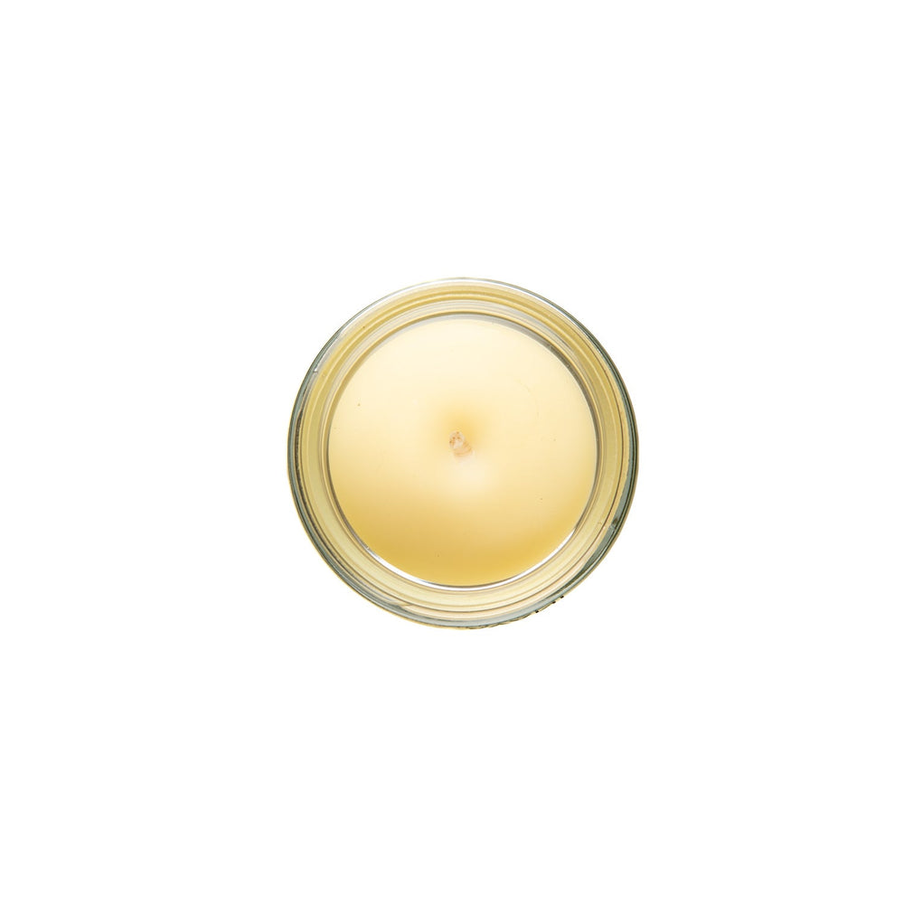 Top view of Trataka meditation candle made from organic ghee, perfect for enhancing focus and calming the mind. Ideal for eye relaxation.