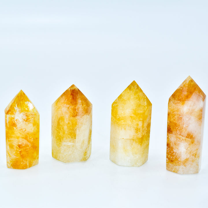Citrine Polished Hexagon Points