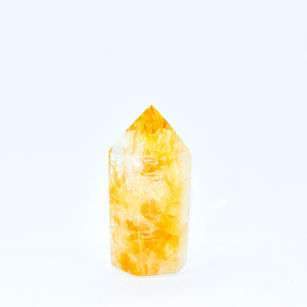 Citrine Polished Hexagon Points