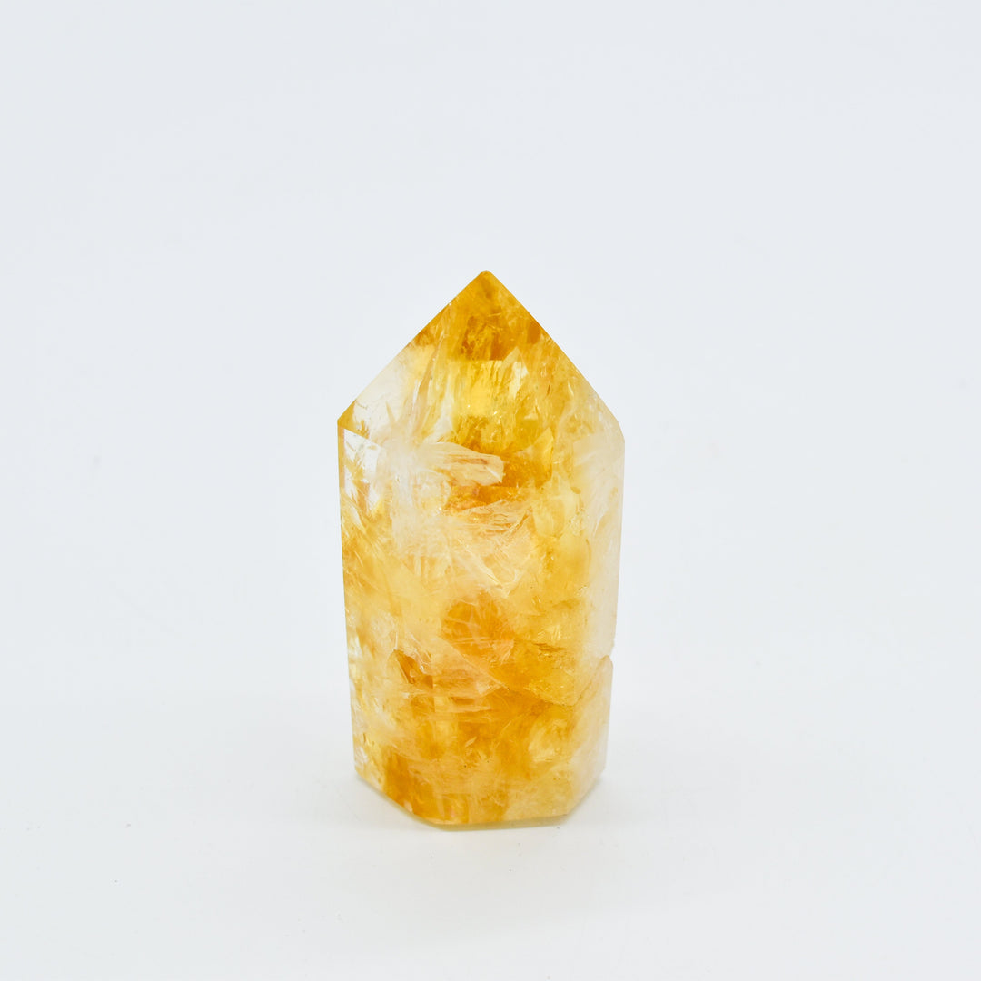 Citrine Polished Hexagon Points