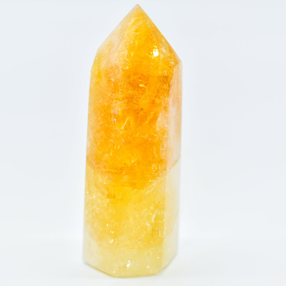 Citrine Polished Hexagon Points
