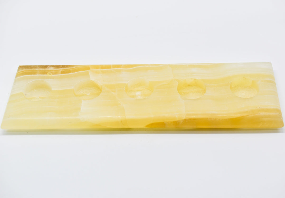 Amber Onyx 5 Tea Light Candle Holder