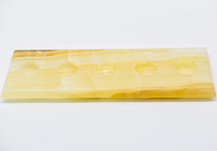 Amber Onyx 5 Tea Light Candle Holder