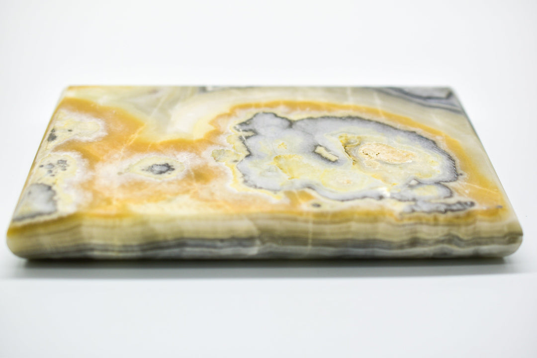 Grey Onyx Double Tea Light Candle Holder