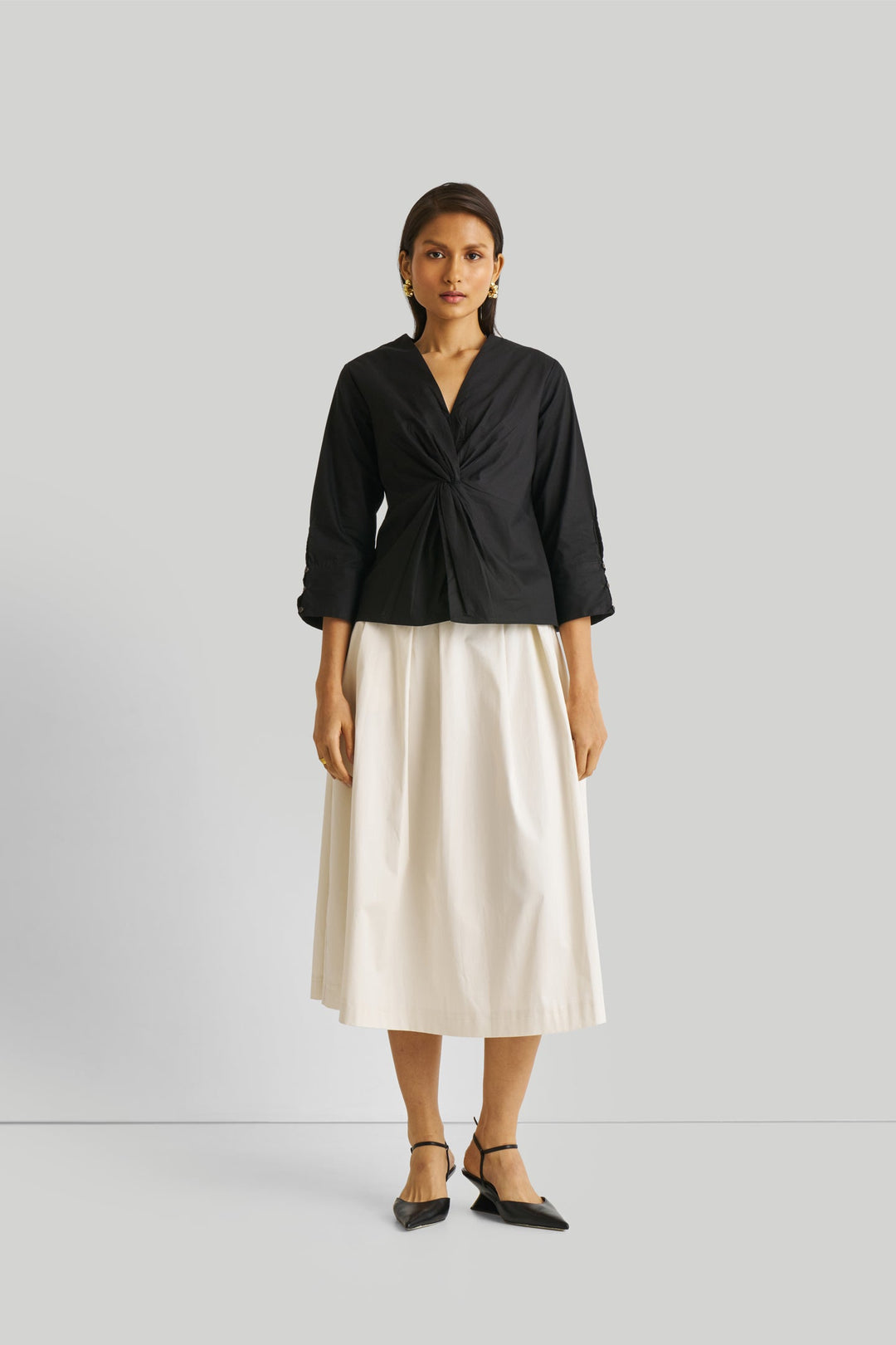 Front Twist Top - Black