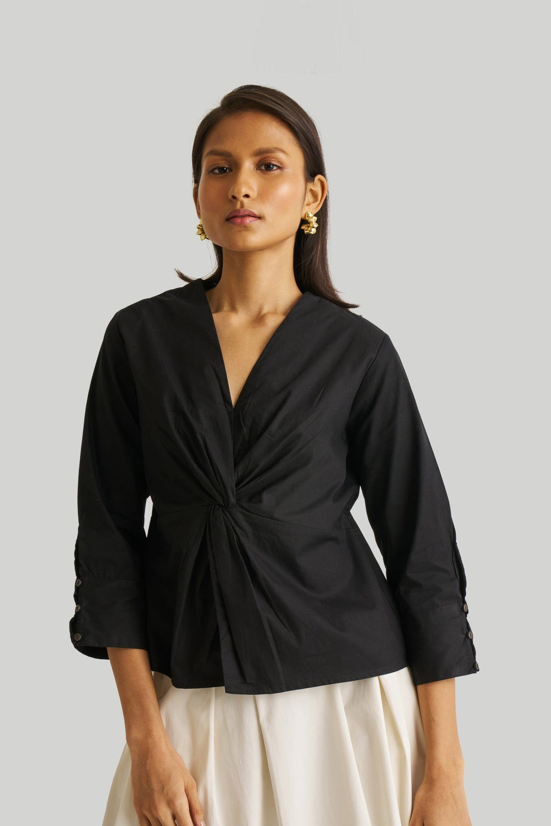 Front Twist Top - Black