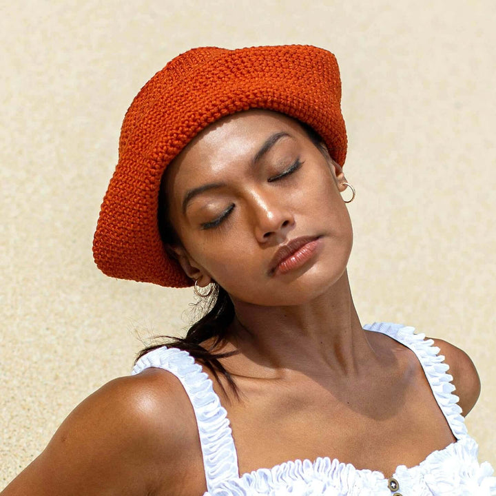 Gani Crochet Hat - Rooibos Tea Brown