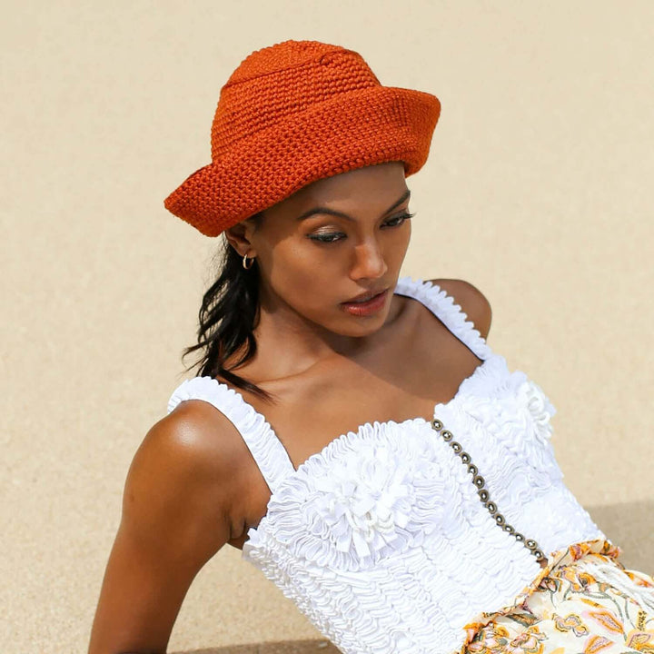 Gani Crochet Hat - Rooibos Tea Brown