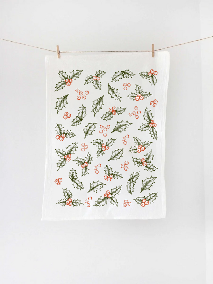 Holly Tea Towel