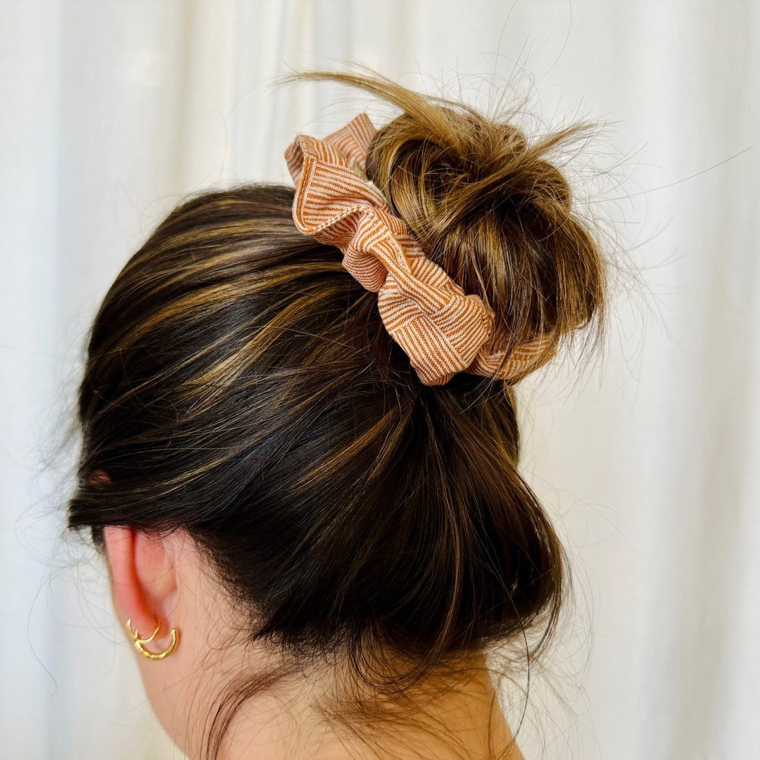 Hair Scrunchie - Copper Fields