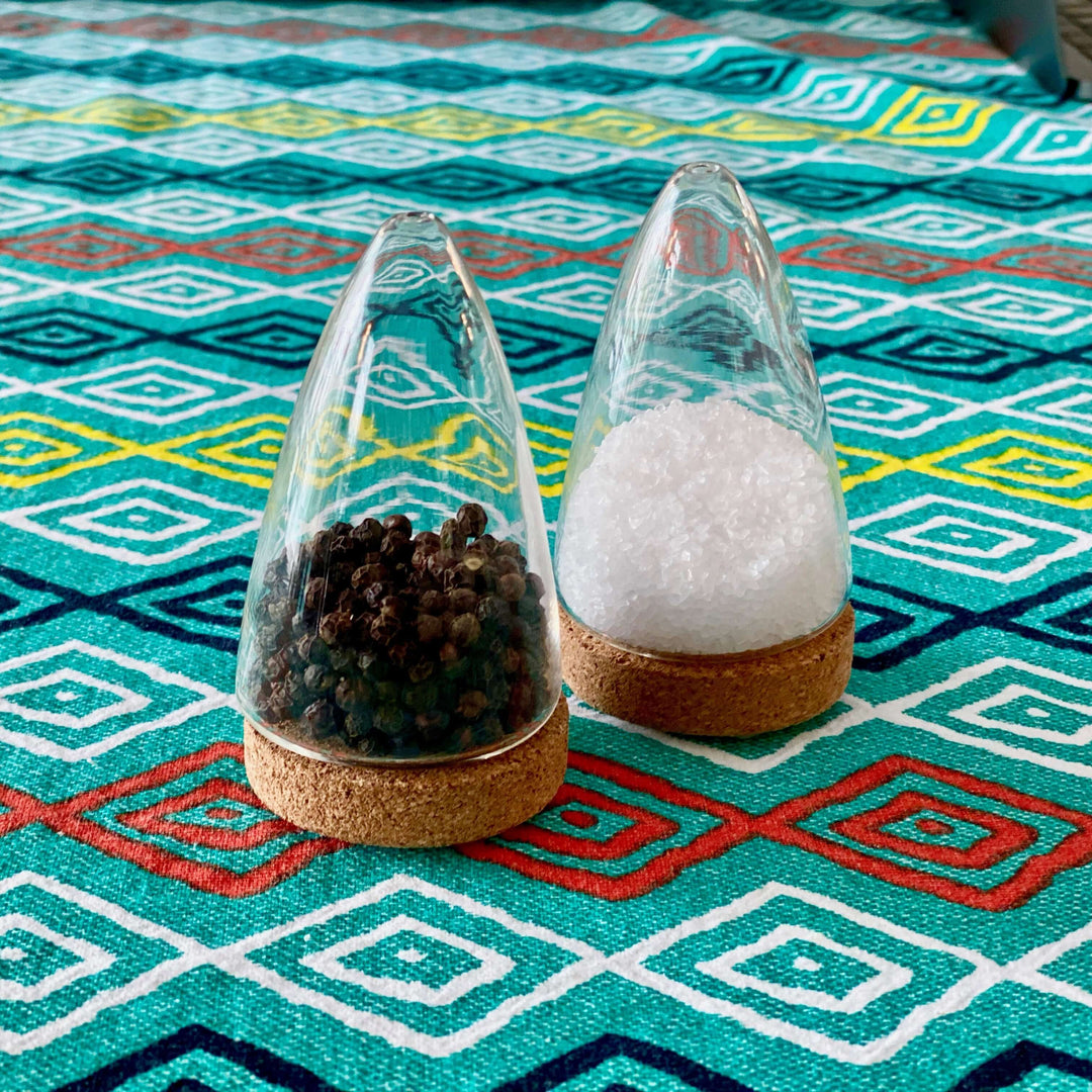 Boeien by Puik - Salt and Pepper Shaker, Constructed From Glass and Cork - set of 2