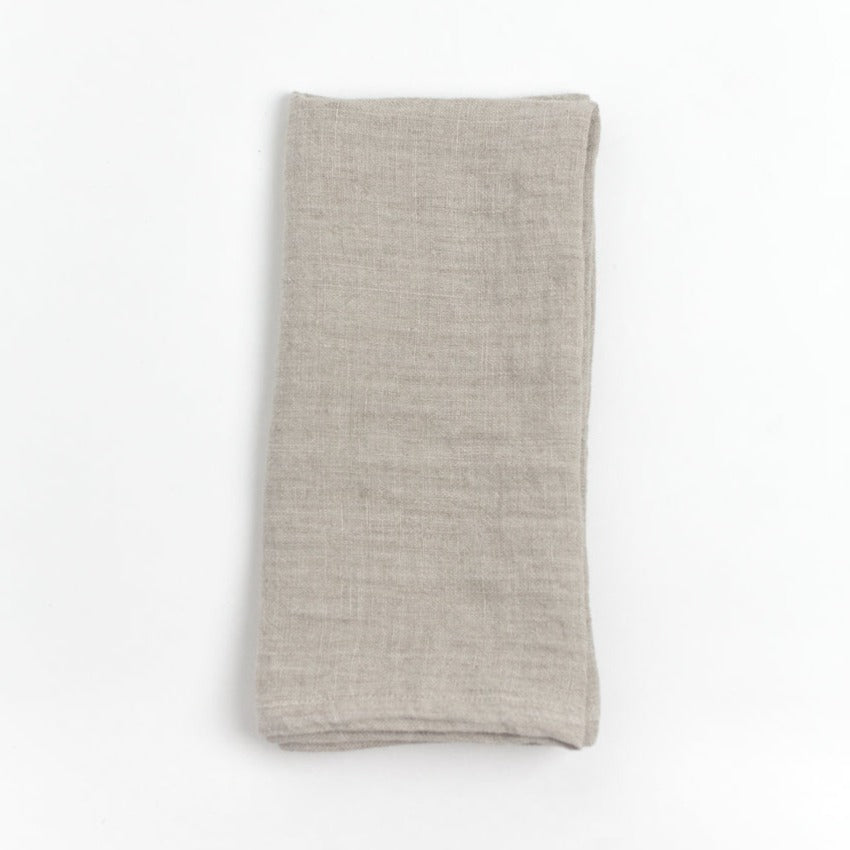 Stone Washed Linen Napkins Set of 4