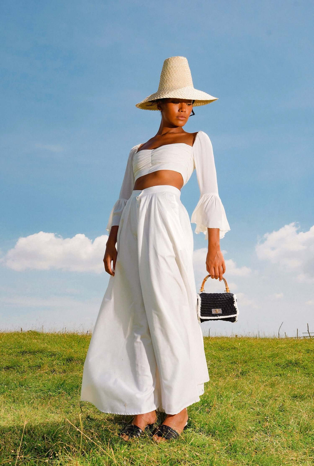 Kemala Palm Straw Hat - Beige