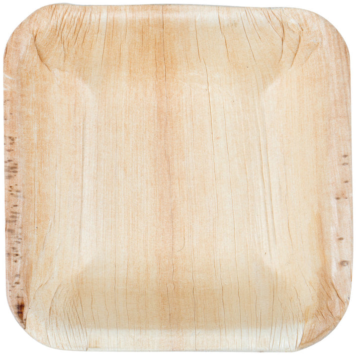 Palm Leaf Square Bowl 3.5" Inch - 3oz Mini (25 count)