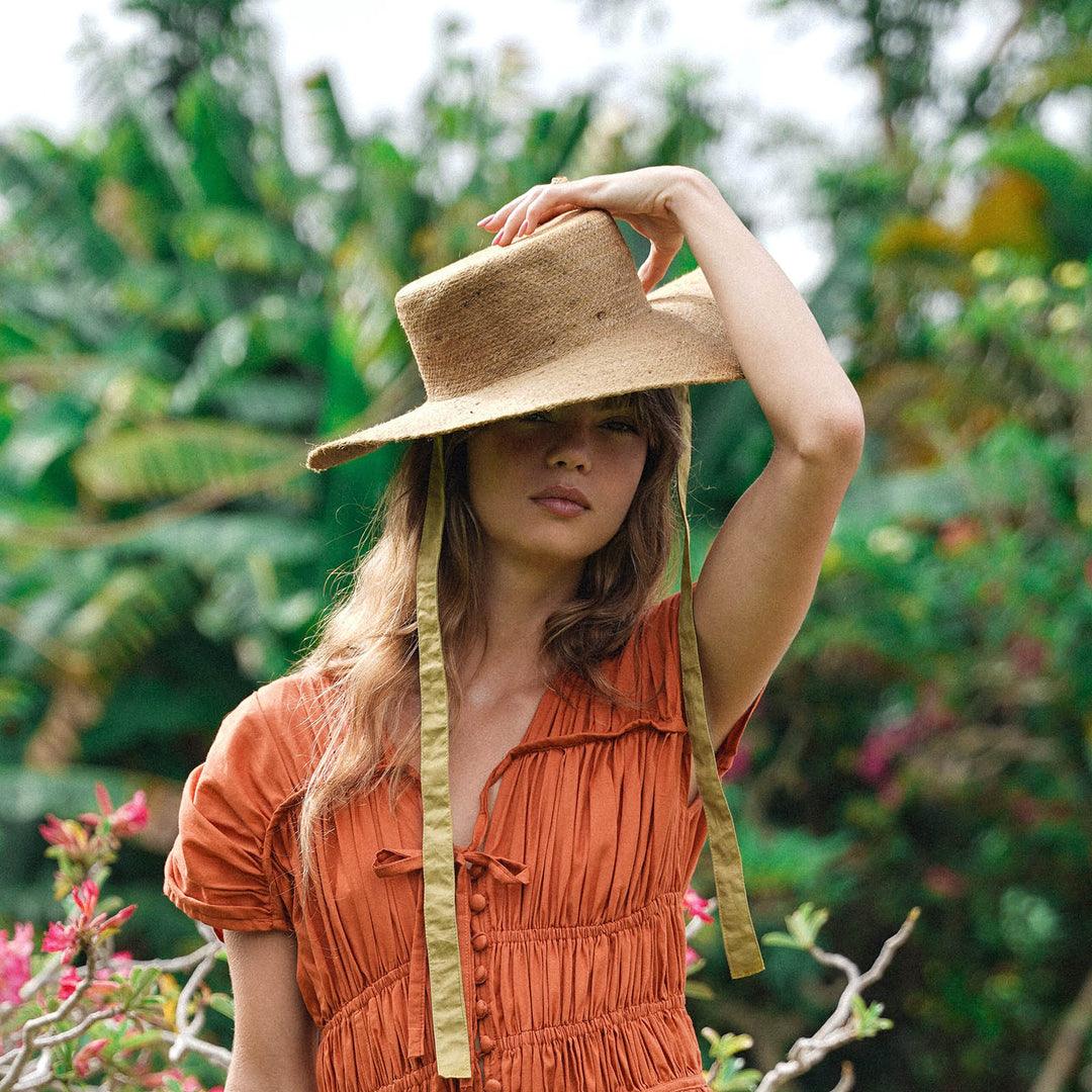 Loli Jute Straw Hat - Neutral Beige