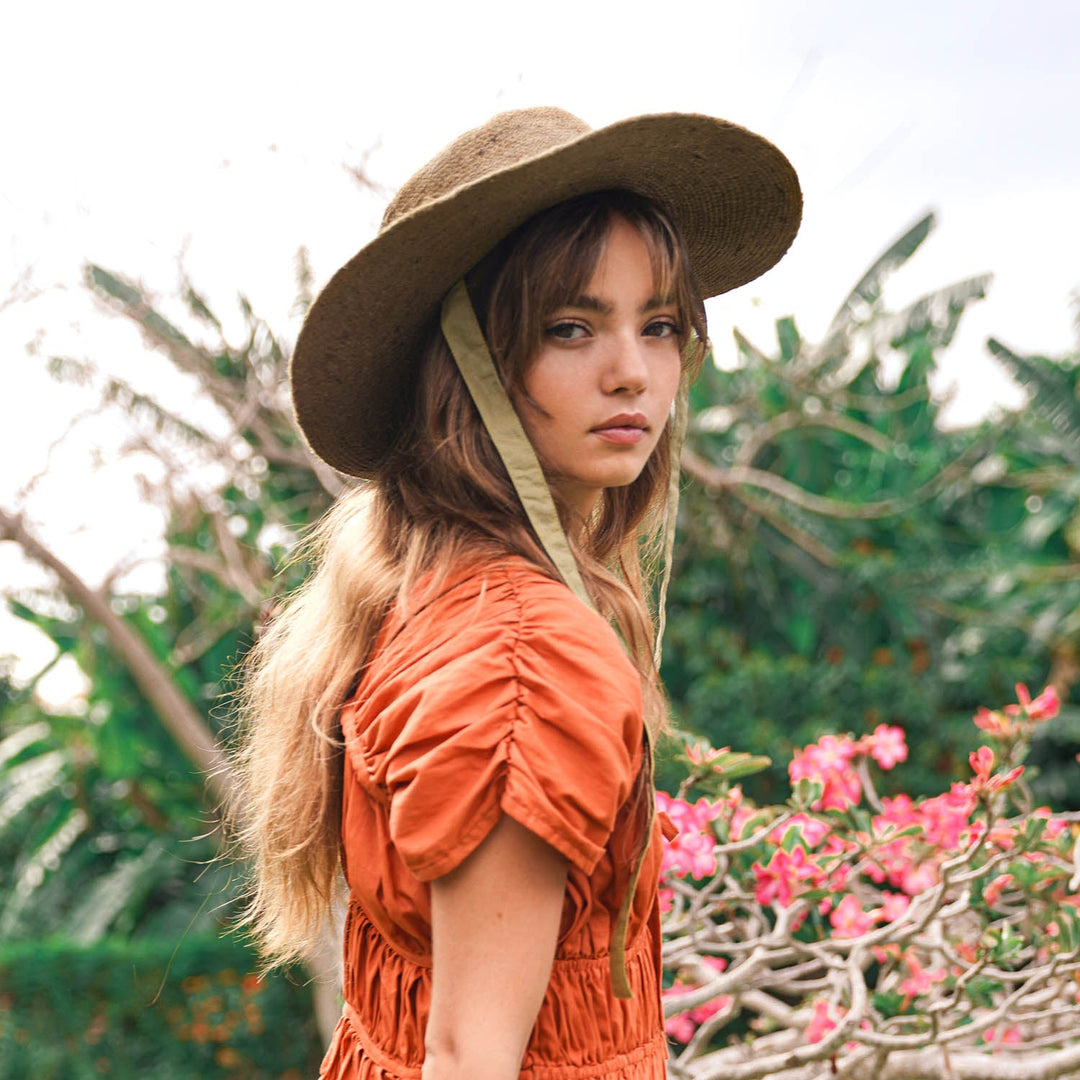 Loli Jute Straw Hat - Neutral Beige