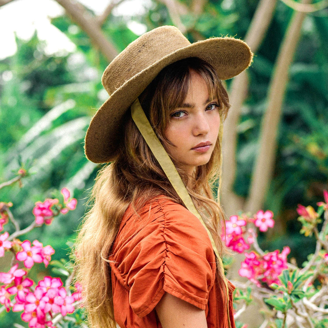 Loli Jute Straw Hat - Neutral Beige