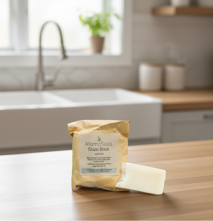 Eco-friendly Cleaning Supplies - Laundry Stain Stick on Kitchen Counter.