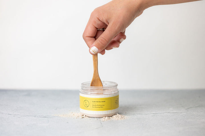 Natural Clay Facial Mask, Exfoliating Mask, Glowing Skin Mask