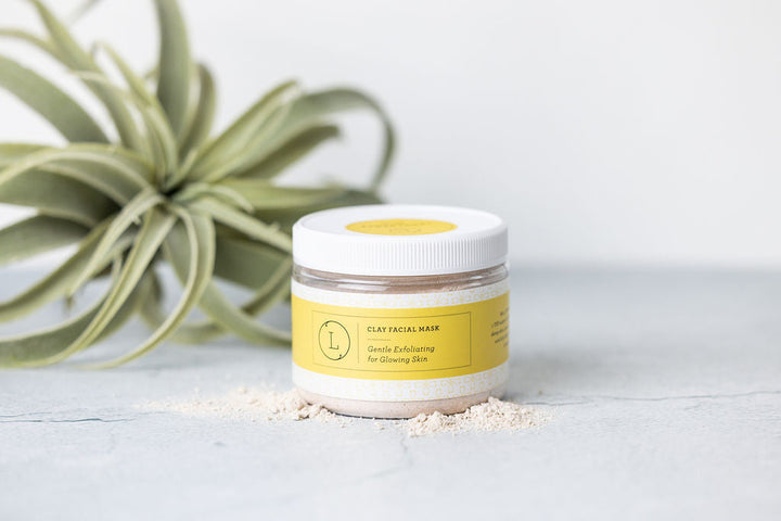 Natural Clay Facial Mask, Exfoliating Mask, Glowing Skin Mask