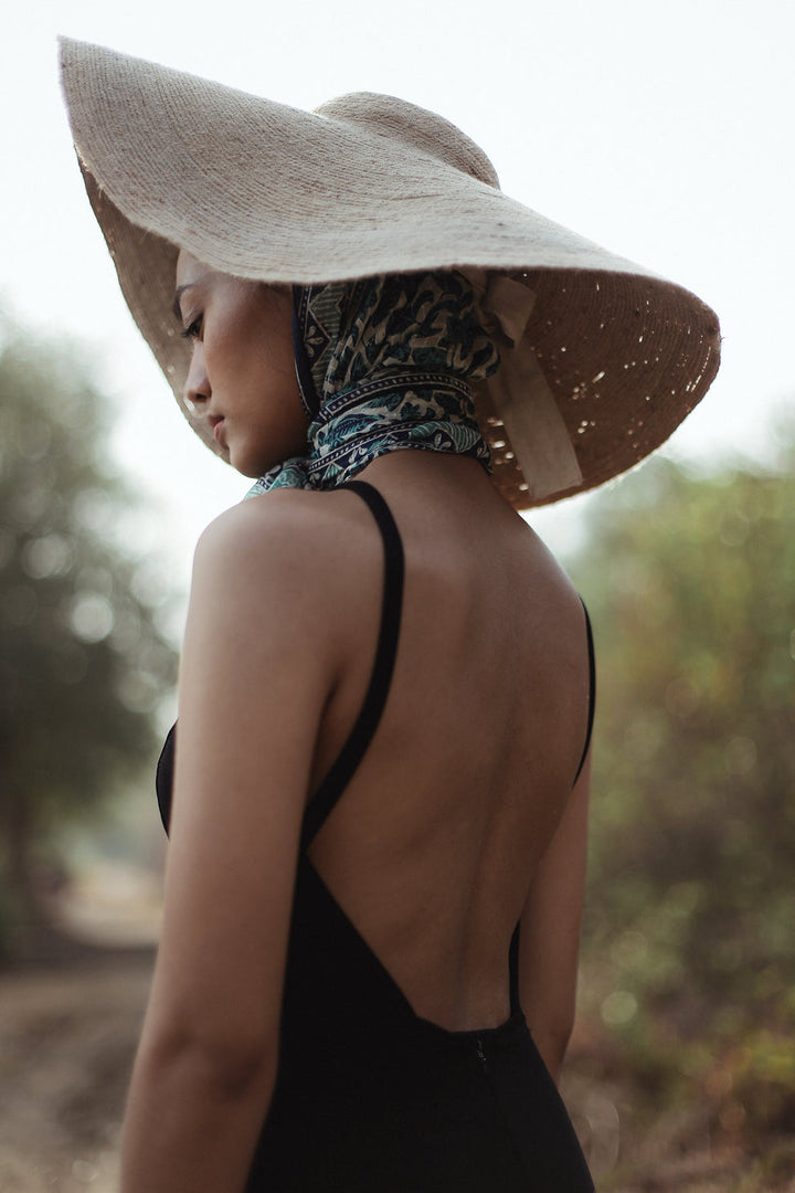 Lola Wide Brim Jute Straw Hat - Natural Beige