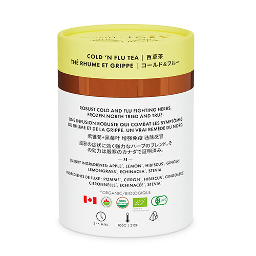 Cold 'n Flu Luxury Herbal tea - 12ct Canister