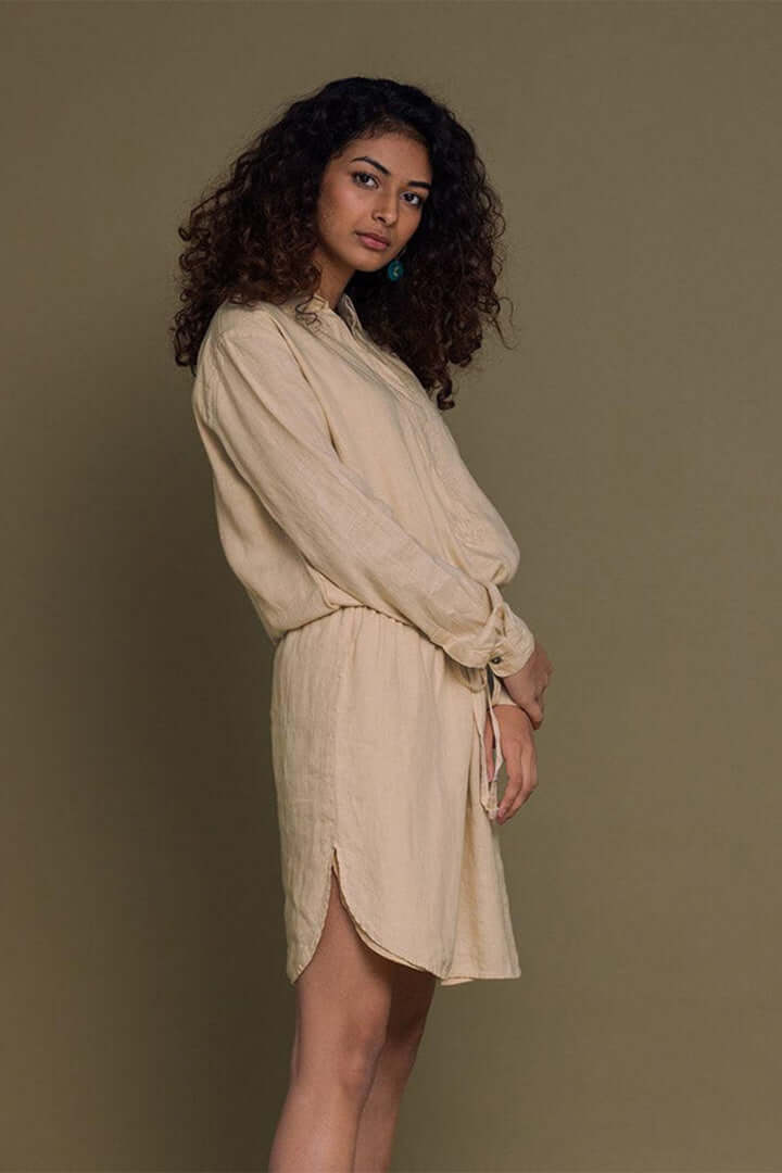 Meet me by the Cliff Dress - Sand Beige