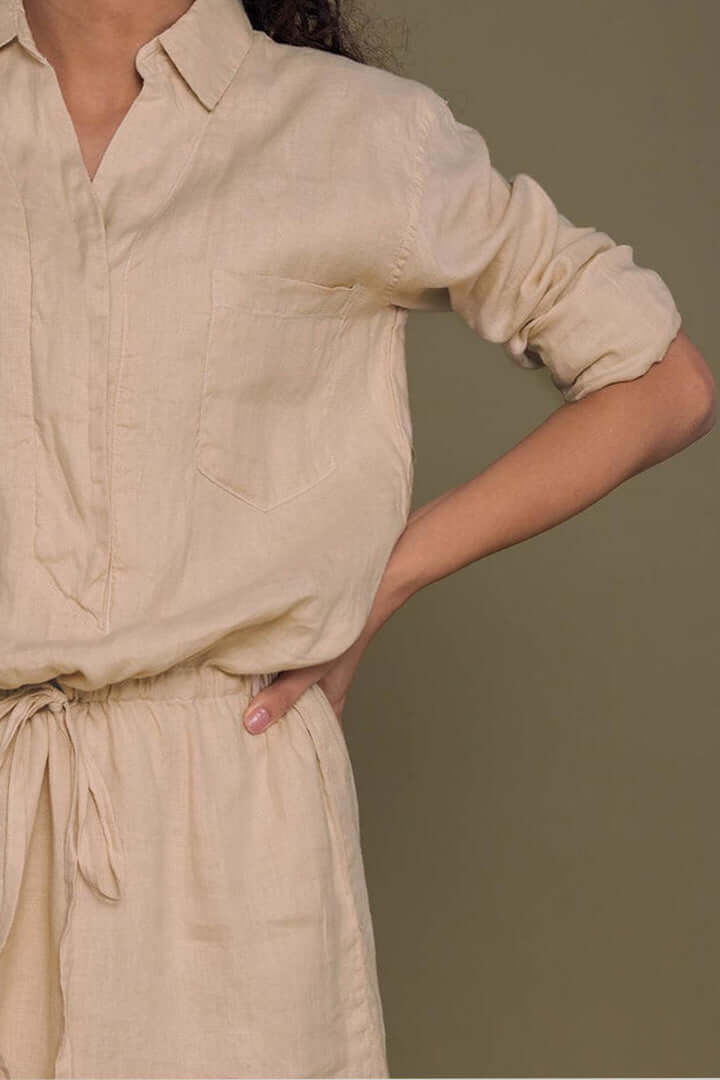 Meet me by the Cliff Dress - Sand Beige