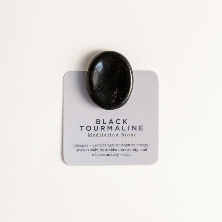 Black Tourmaline | Meditation Stone