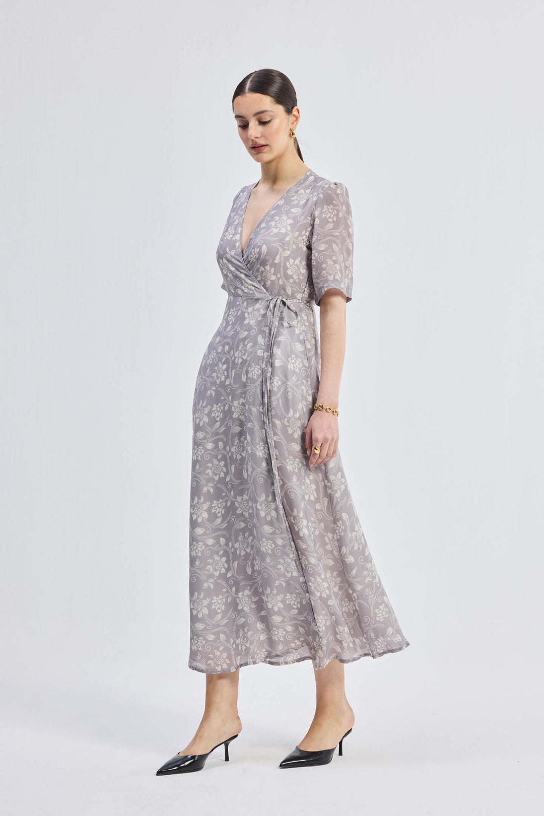Maxi Wrap Floral dress | Vintage Vines