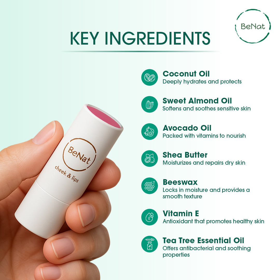 Lip & Cheek Bloom | 2 in 1 Natural Lipstick for Vibrant Color