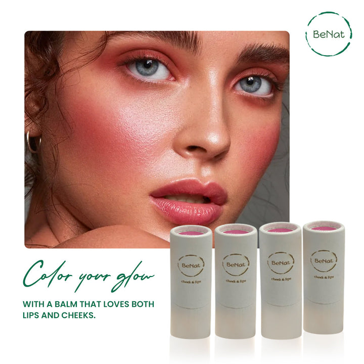 Lip & Cheek Bloom | 2 in 1 Natural Lipstick for Vibrant Color