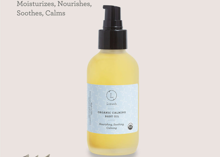 Organic Calming Baby Oil - Nourishing, Soothing, Calming