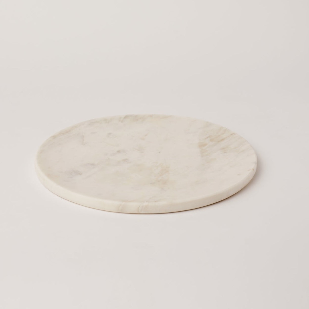Fleck White Marble Platter