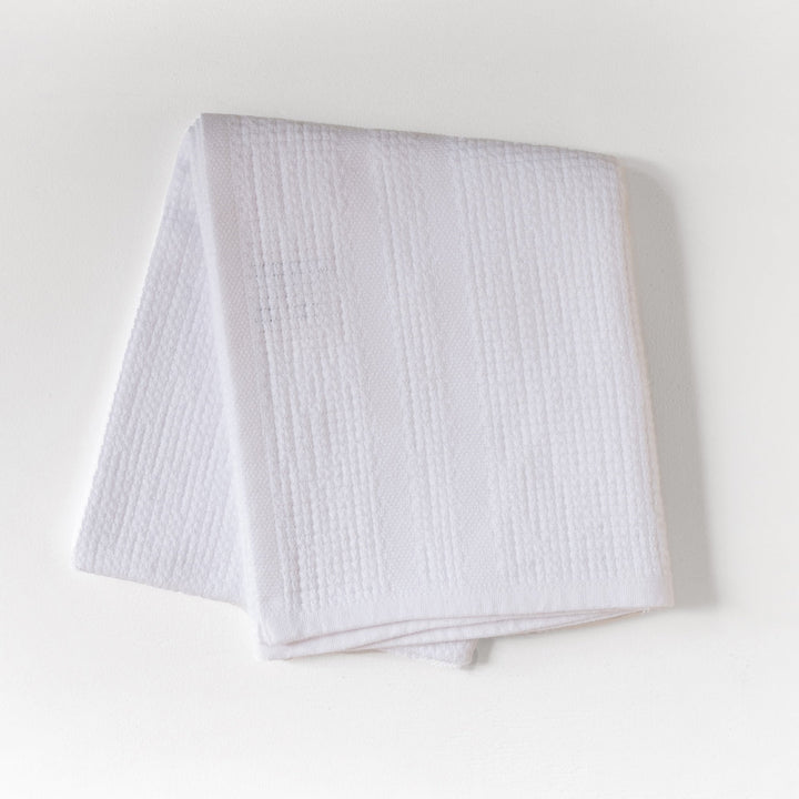 S/2 Organic Block Rib Hand Towel
