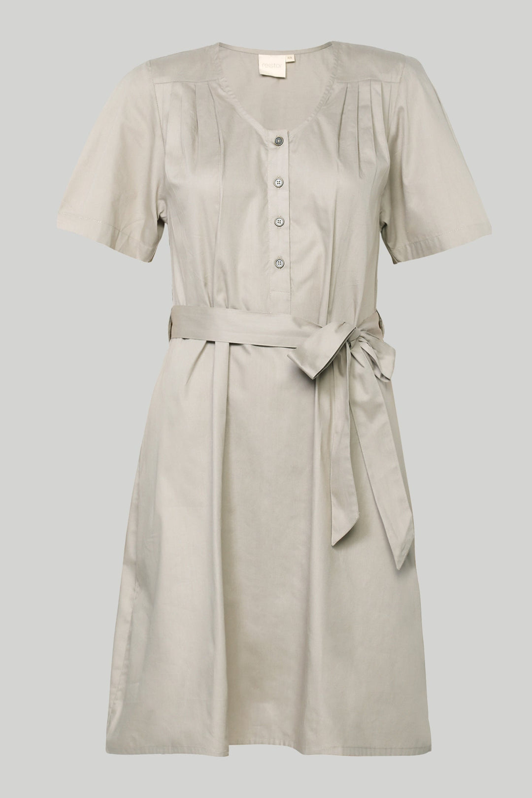 Pleated Tent Dress - Ecru